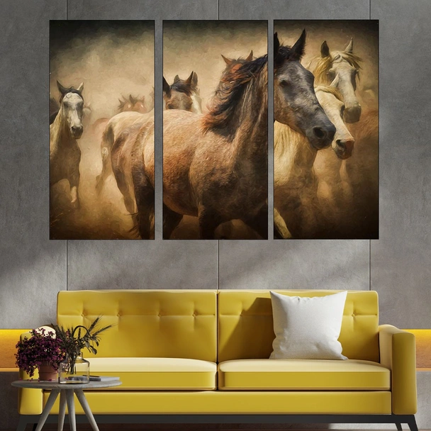 Коне живопис - картина пано за стена - Image 2