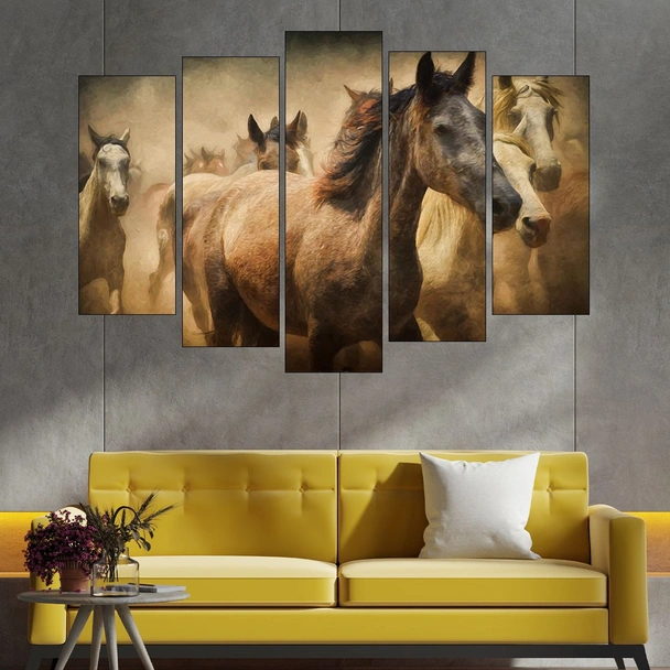 Коне живопис - картина пано за стена - Image 3
