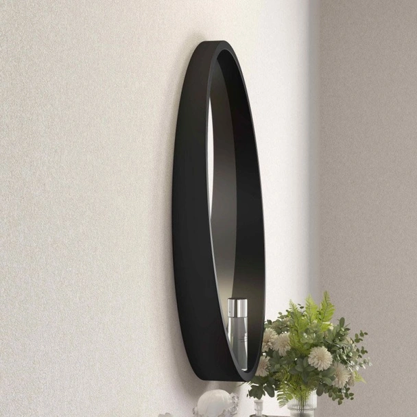 Oгледало за баня ∅60 см Черен мат - INTER CERAMIC - Image 5