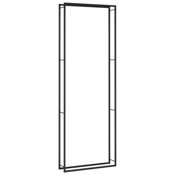 Стойка за дърва за огрев, черен мат, 110x28x312 см, стомана - Image 2