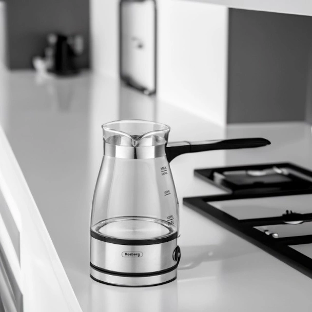 Електрическо стъклено джезве 0.5 л 600 W ROSBERG - Image 2