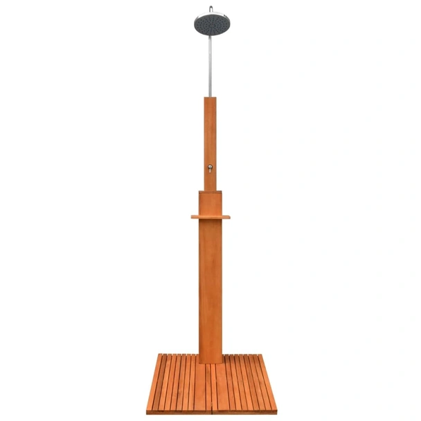 Градински душ 220 см, евкалиптово дърво и стомана - Image 2