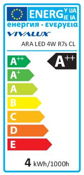LED лампа ARA LED- 4W- 470LM- R7S- 4000K - Image 3