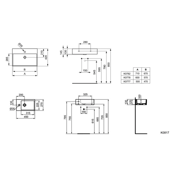 Мивка страда 50см 42х13см с отвор - Image 2