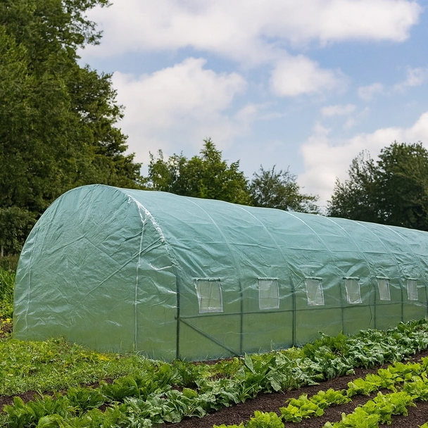 Тунелна оранжерия с армирано покривало 8x3x2 м (24 м2) - Image 4