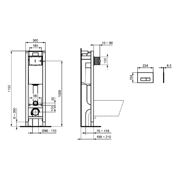 WC комплект за вграждане SevaFresh Промо Vidima - Image 4