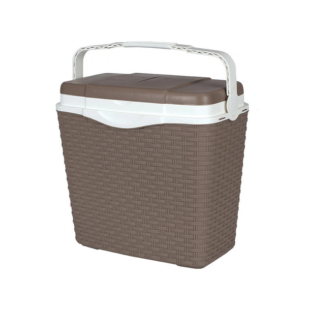 Хладилна чанта ратан 24 л мока DeHome