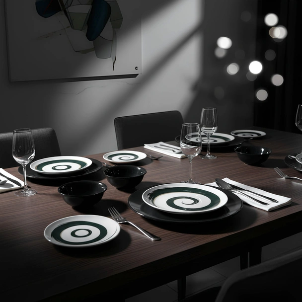 Порцеланов сервиз за хранене 24 части Спирала TOPRAKSAN - Image 6