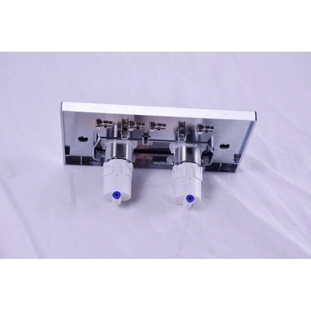 Структура за вграждане с бял стъклен пневматичен бутон INTER CERAMIC - Image 4