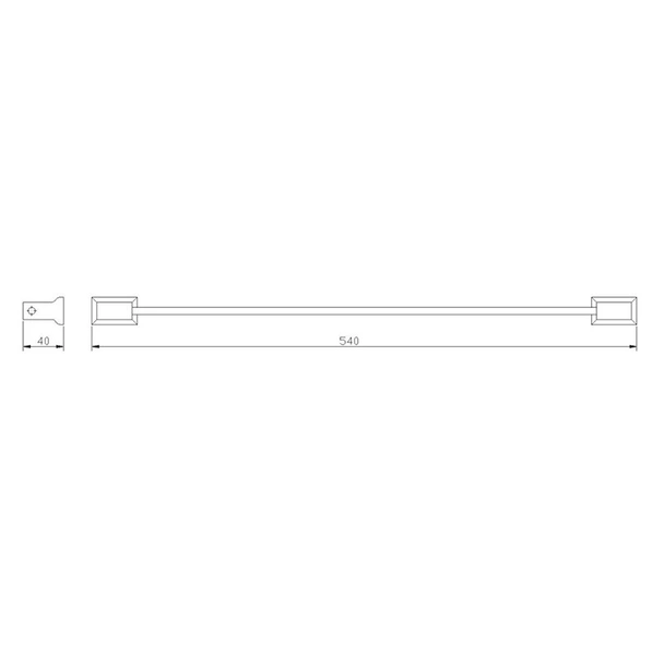 Поставка за хавлия 50 см Евкалипт - Image 2