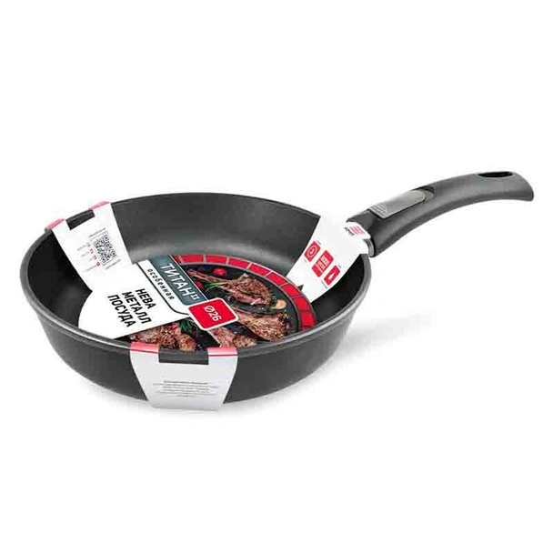 Тиган с подвижна дръжка ø26 см Titan II НЕВА МЕТАЛЛ ПОСУДА - Image 2