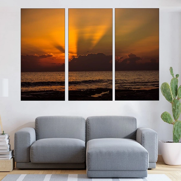 Залез над Кипърско море - картина пано за стена - Image 2