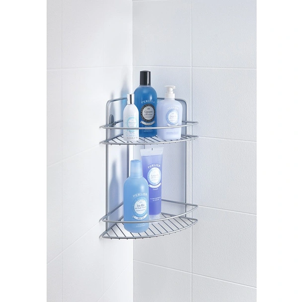 Ъглова етажерка за баня с 2 нива Reflex METALTEX - Image 2