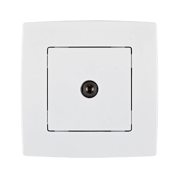 Контакт CITY ТV бял, металик