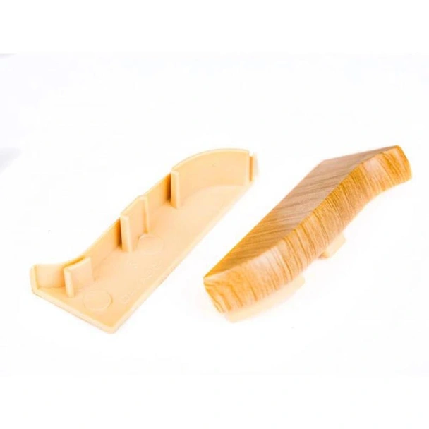 Лява тапа за PVC перваз Salag SG56/08 - тъмен дъб