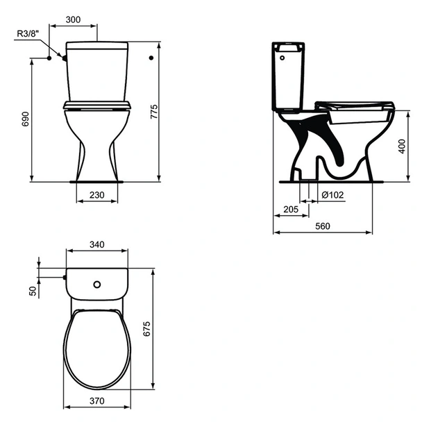 Моноблок с вертикално оттичане SevaFresh VIDIMA - Image 2