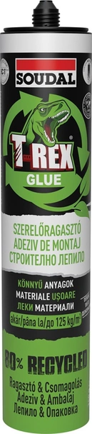 Монтажно лепило бяло леки материали T-Rex Green SOUDAL/157453