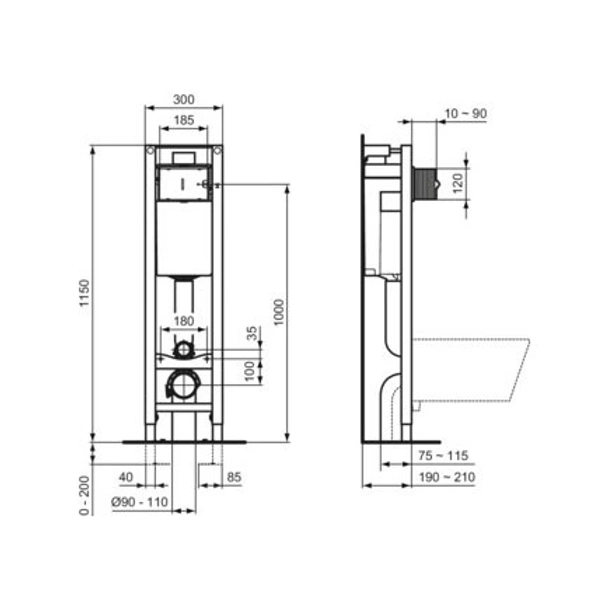 Структура за вграждане Prosys Eco M Е2332AA IDEAL STANDARD - Image 5