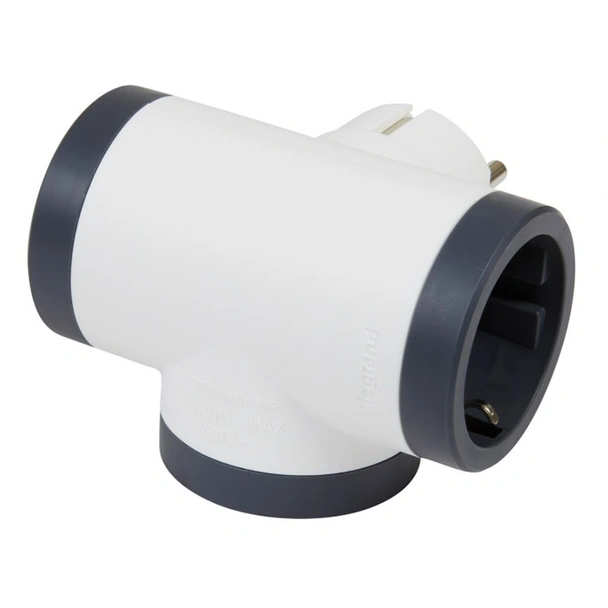 T-образен адаптер разклонител с  3 гнезда LEGRAND - Image 2