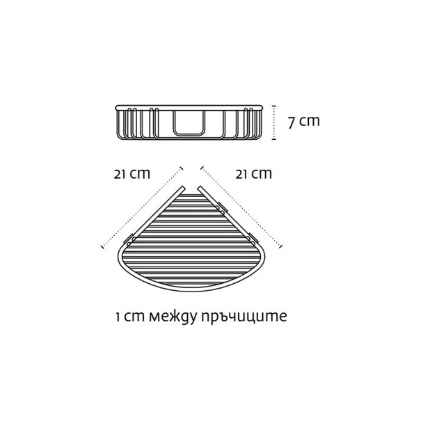 Ъглова етажерка за баня Extra KAPITAN - Image 2