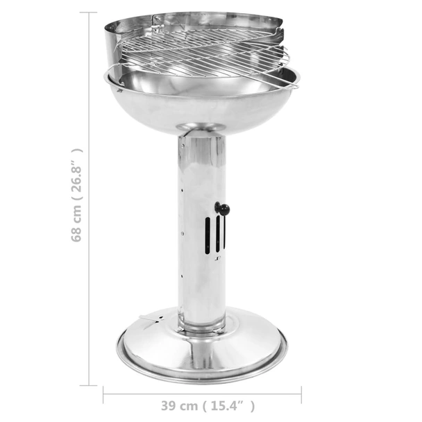 Барбекю грил на стойка, неръждаема стомана - Image 9