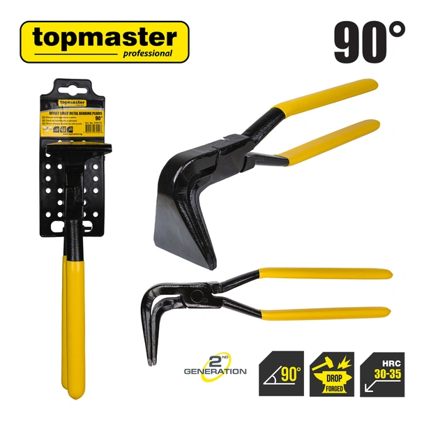 Тенекеджийски извити клещи 90° TOPMASTER - Image 6