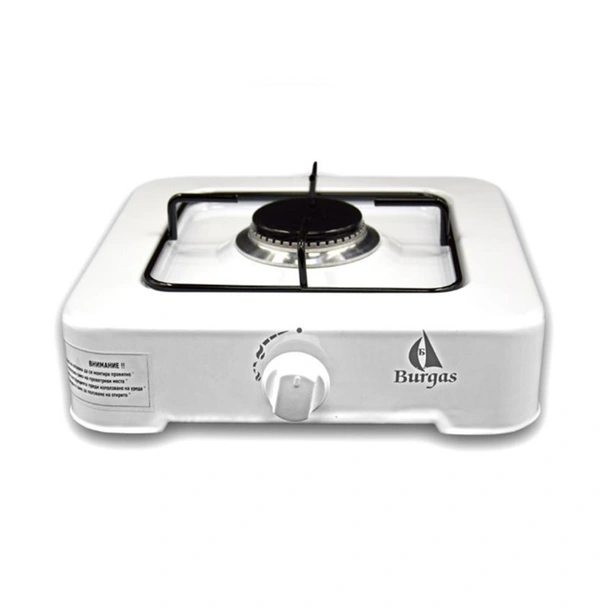 Единичен газов котлон, емайлиран, бял Burgas - Image 2