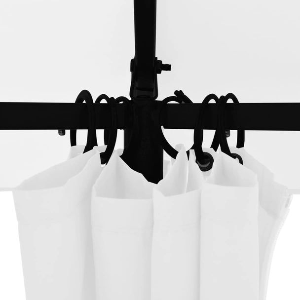 Градинска шатра със завеси, 360x312x265 см, бяла, 180 г/м² - Image 6