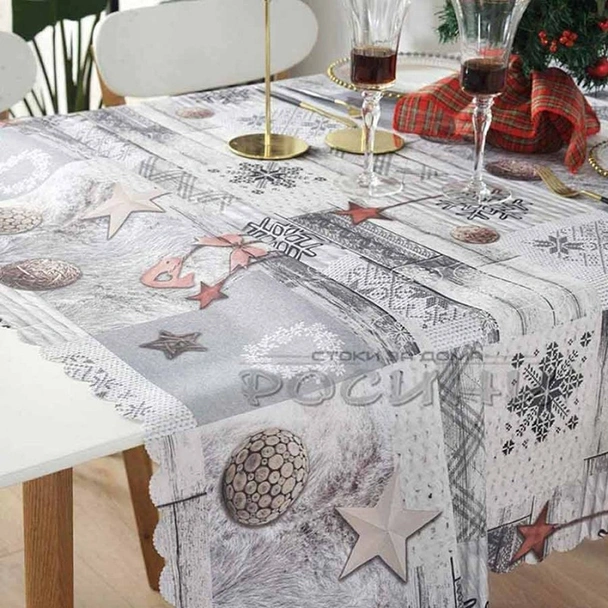 Коледна покривка за маса Скандинавски стил 120х150 см - Image 2