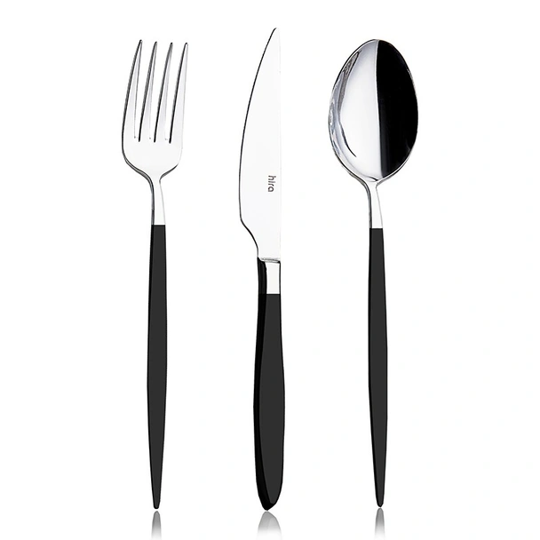 Комплект прибори 18 части Черна перла Istanbul HIRA - Image 2