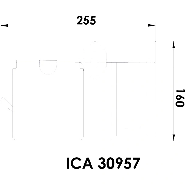 Поставка за тоалетна хартия с капак и допълнителна поставка Ариел INTER CERAMIC - Image 2