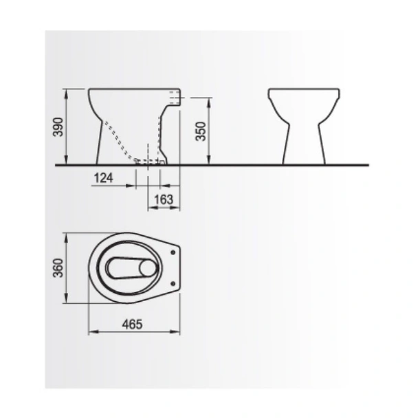 Тоалетна чиния тип "БДЖ" - Image 2