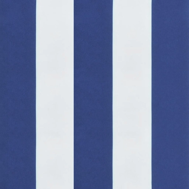 Възглавници за стол с облегалка 2 бр синьо-бяло райе текстил - VL361253 - Image 9