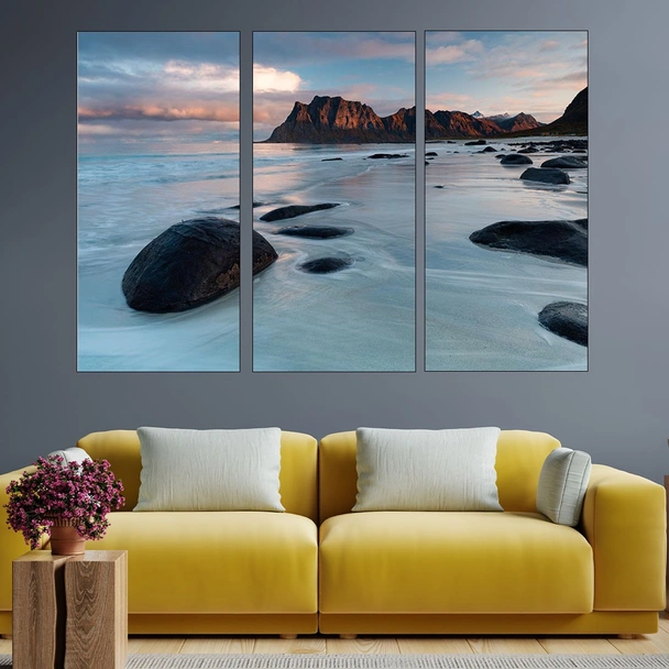 Залез над норвежко море - картина пано за стена - Image 2