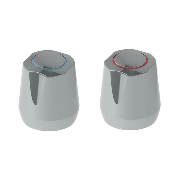 Галванизирана ръкохватка за смесител тип Искър сива 2 бр. NIKIPLAST-M