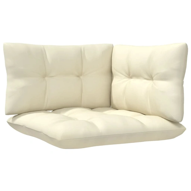 Градински комплект с възглавници, 3 части, бор масив меденокафяв - Image 6