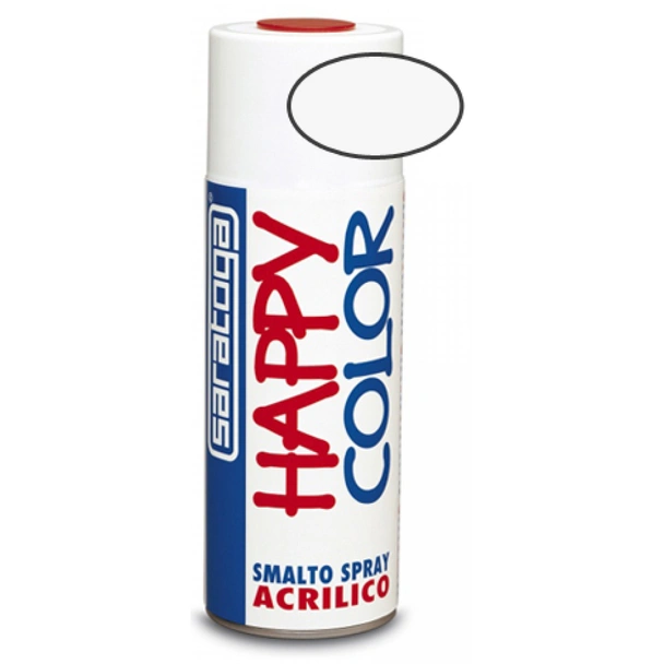 Спрей боя Happy color 400 мл бял мат SARATOGA - Image 1