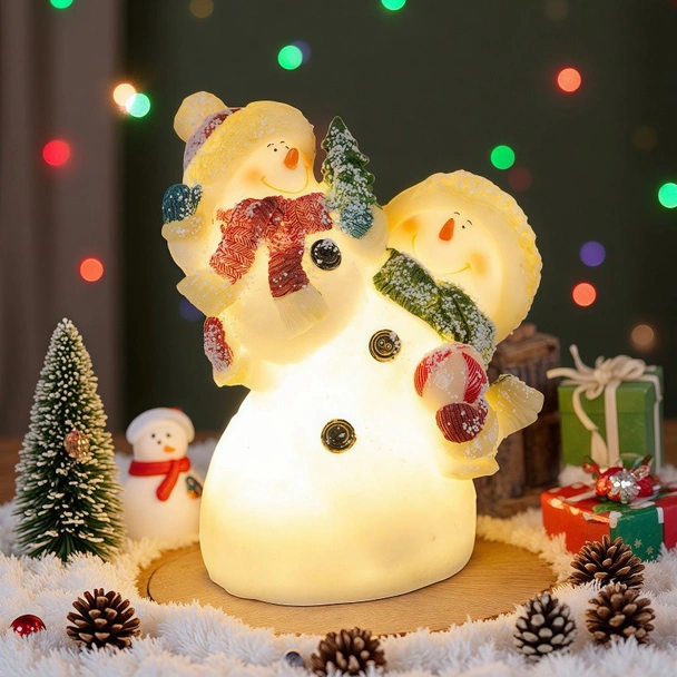 Светещи снежни човеци 16x14x10 см - Image 5