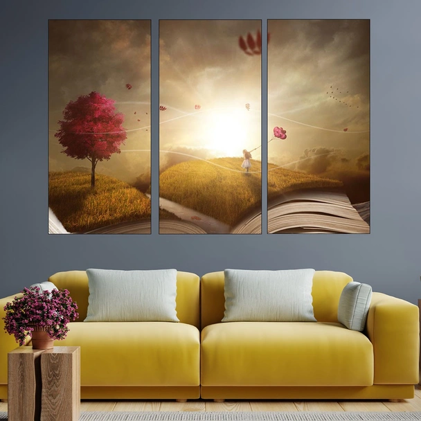 Абстракция дете и книга - картина пано за стена - Image 2