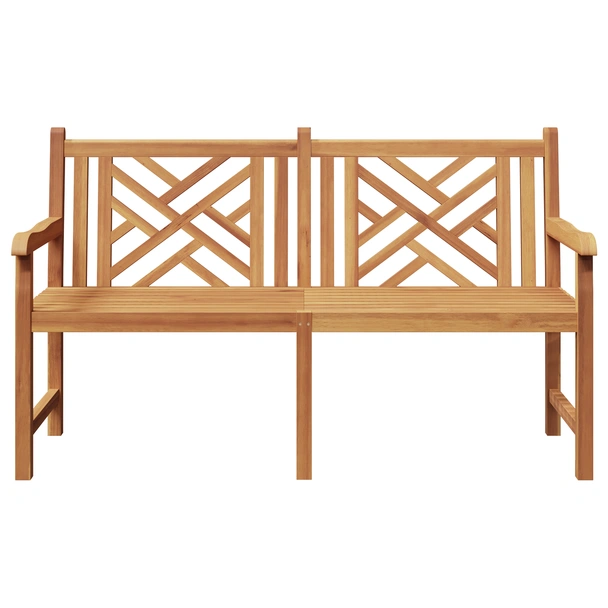 Градинска пейка Кафяво 150 x 60 x 90 см Тиково дърво масив - VL42001965 - Image 4