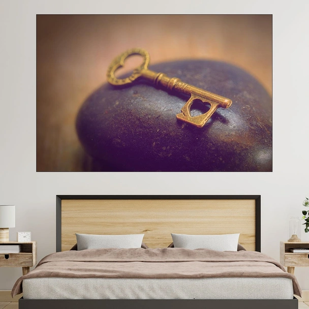 Ключ към сърцето - картина пано за стена