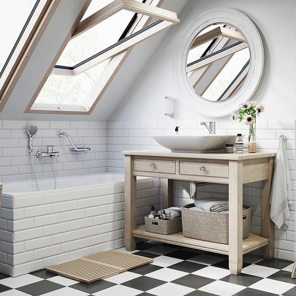 Стенен смесител за вана Algeo хром FERRO - Image 4