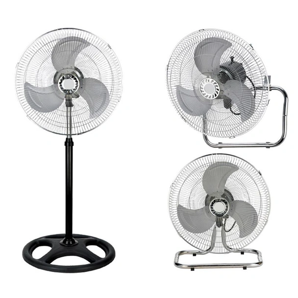 Вентилатор за стая 55W, 40 см, хромиран/черен, Sapir