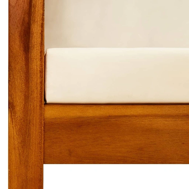 Градинска пейка със сенник, акациево дърво масив - VL310320 - Image 6