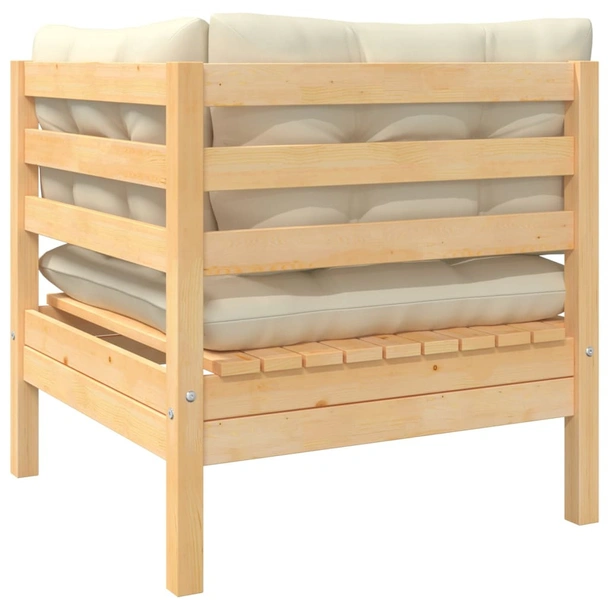 Градински комплект,бор 3 части с възглавници - Image 4