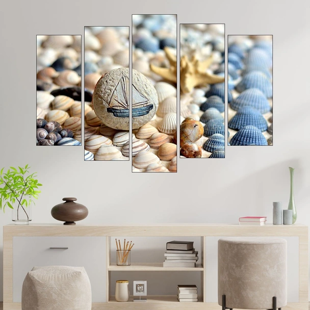 Миди на пясъка - картина пано за стена - Image 3