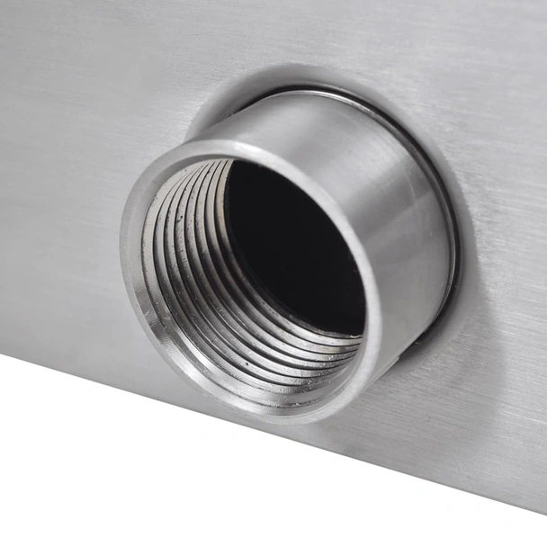 Правоъгълен фонтан за басейн, LED, стомана, 45 см - Image 8