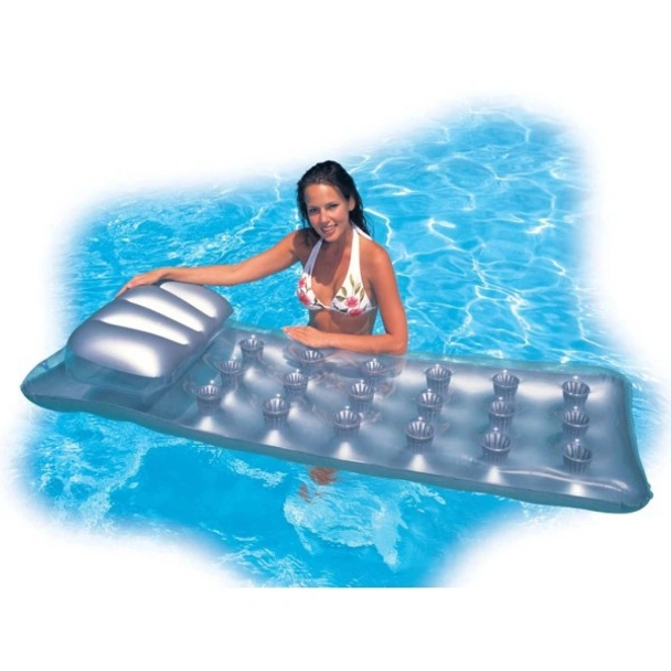 Надуваем дюшек с чашки 188х71 см сребрист INTEX - Image 4