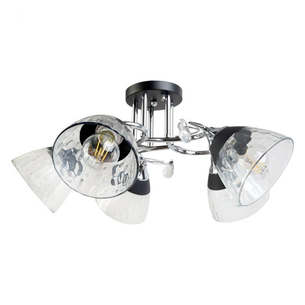 Полилей Telma 5xE27 черно+хром LIGHTEX - Image 2