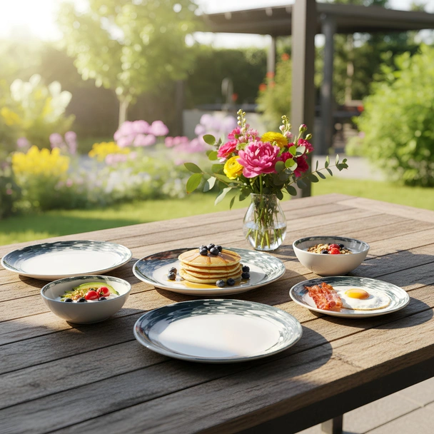 Порцеланов сервиз за хранене 24 части Водовъртеж TOPRAKSAN - Image 4